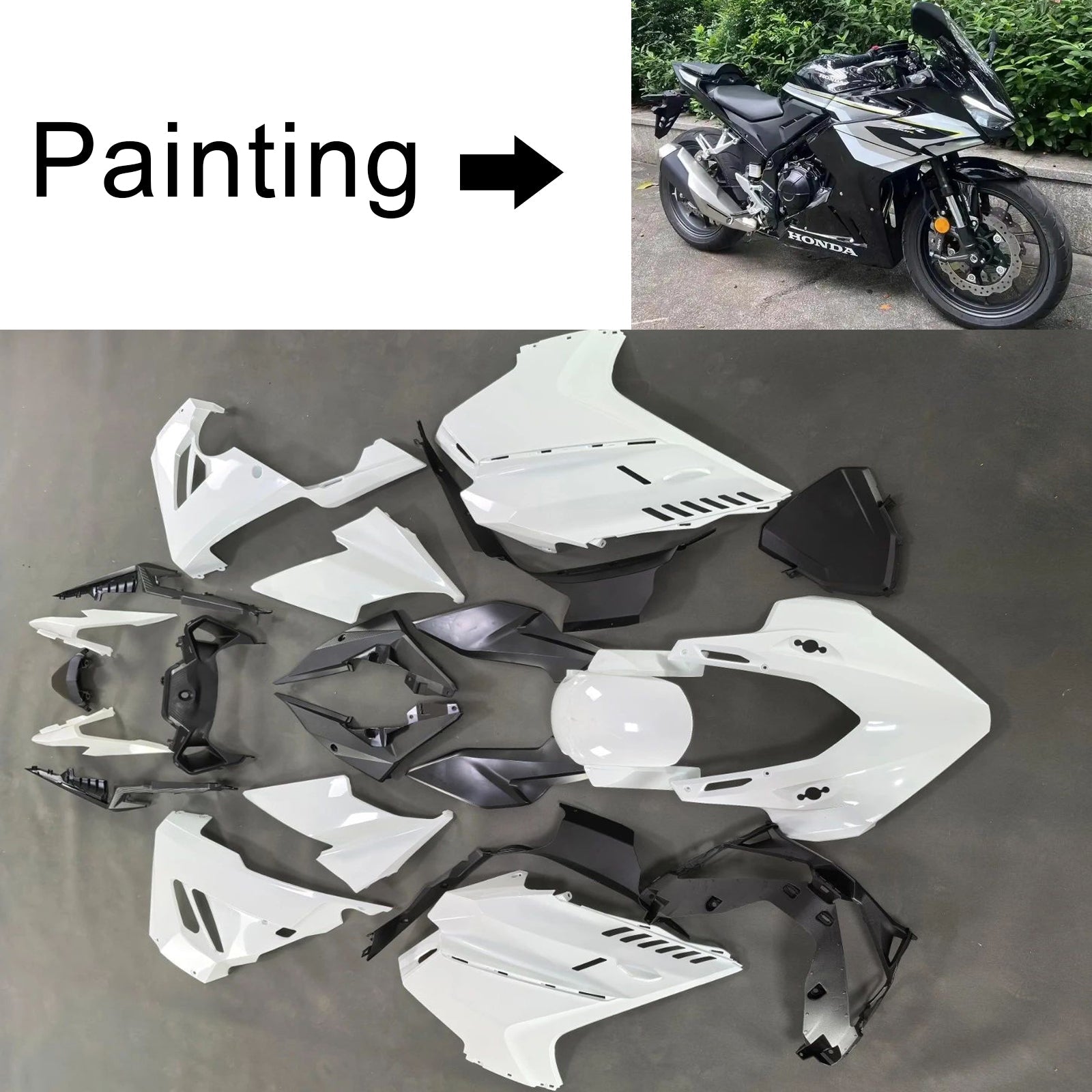 Injection Fairing Kit Bodywork Plastic ABS For Honda CBR400R CBR500R 2024-2026