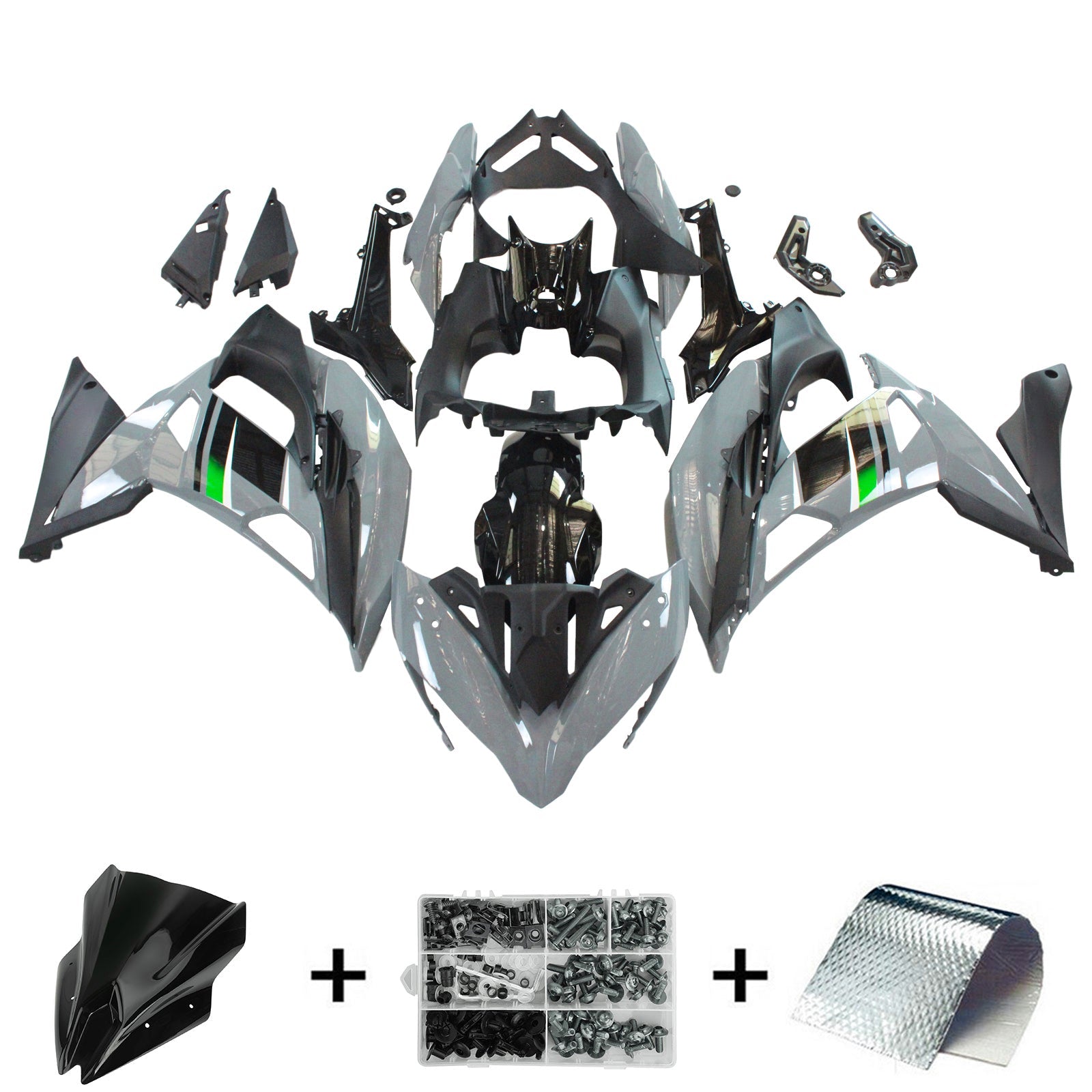 Injection Fairing Kit Bodywork Plastic ABS fit For Kawasaki ER6F/Ninja650R 2017-2019