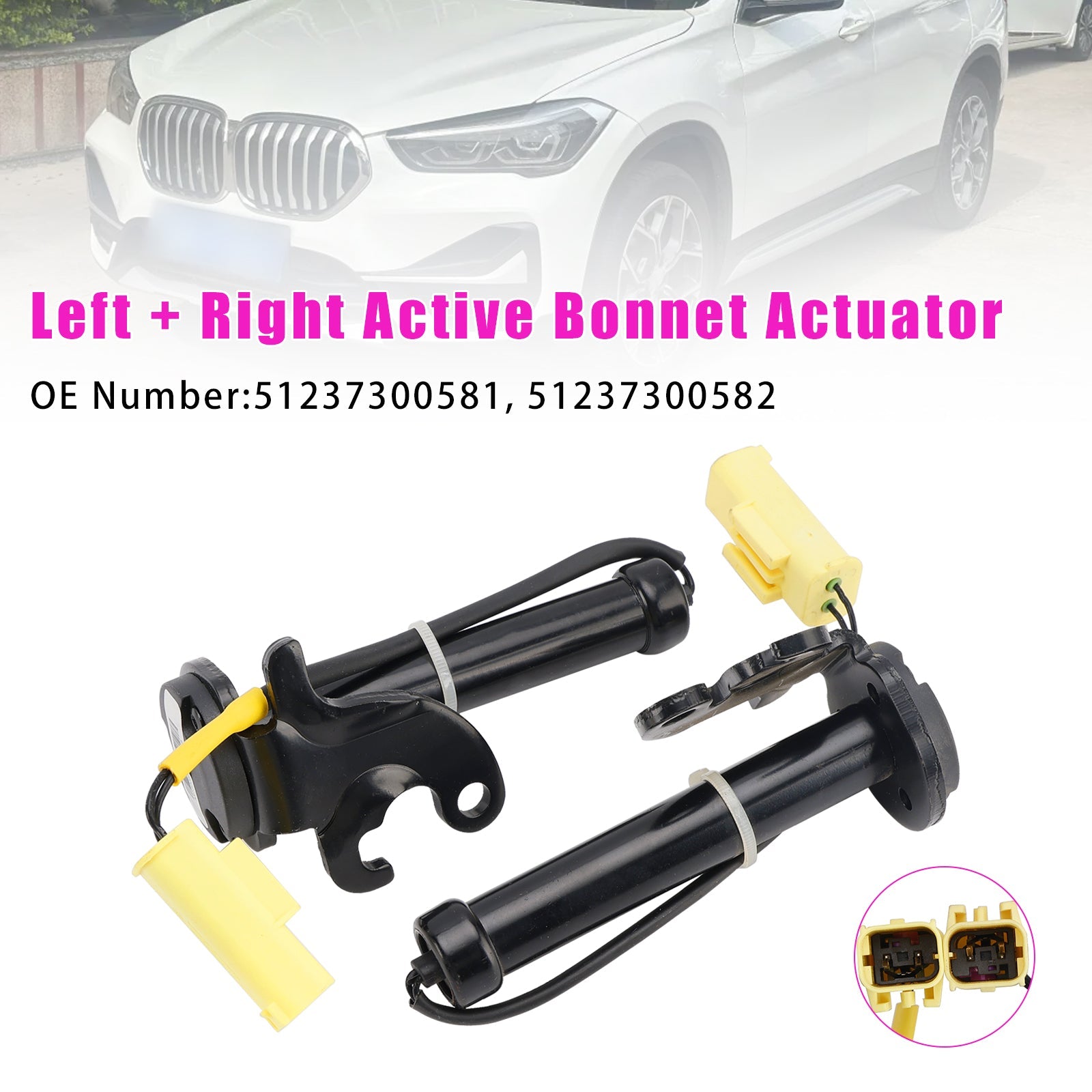 Active Bonnet Actuator 51237300581 51237300582 For MINI COOPER F55 F56 F57 2015-2022