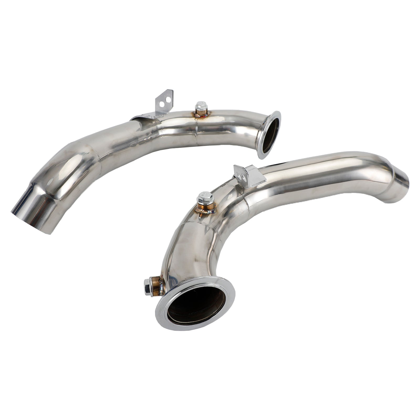 2011-2018 BMW M6 F12 with S63 motor 3" Stainless Steel Exhaust Downpipes compatible