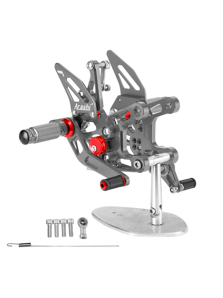 2021-2023 Kawasaki ZX-10R ZX10 ZX1000 CNC Aluminum Rearsets Footpegs Gray