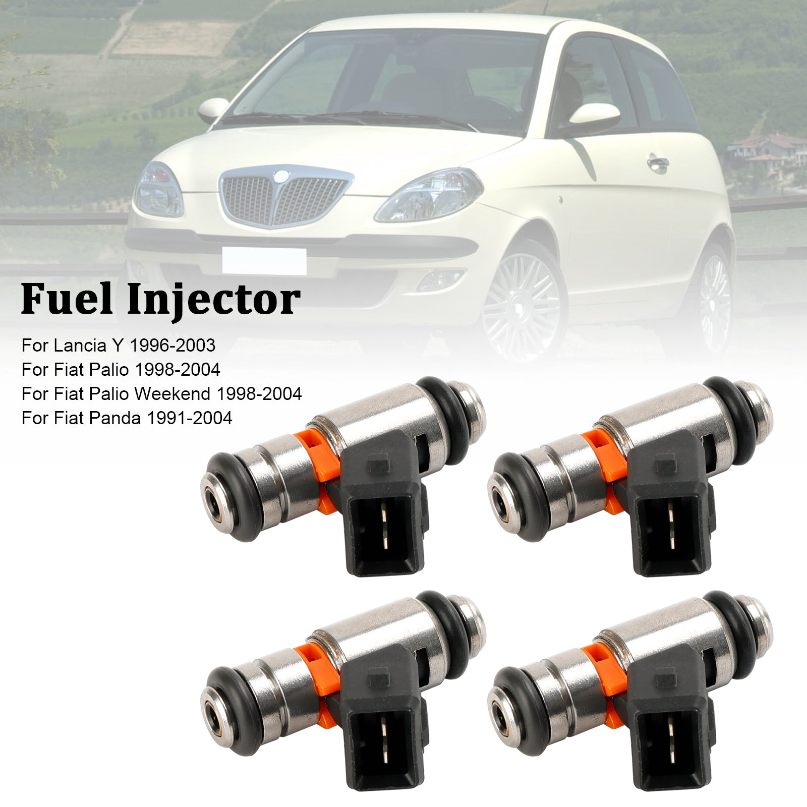 1998-2004 Fiat Siena 4PCS Fuel Injector IWP095 0280158169 805001230403 Generic