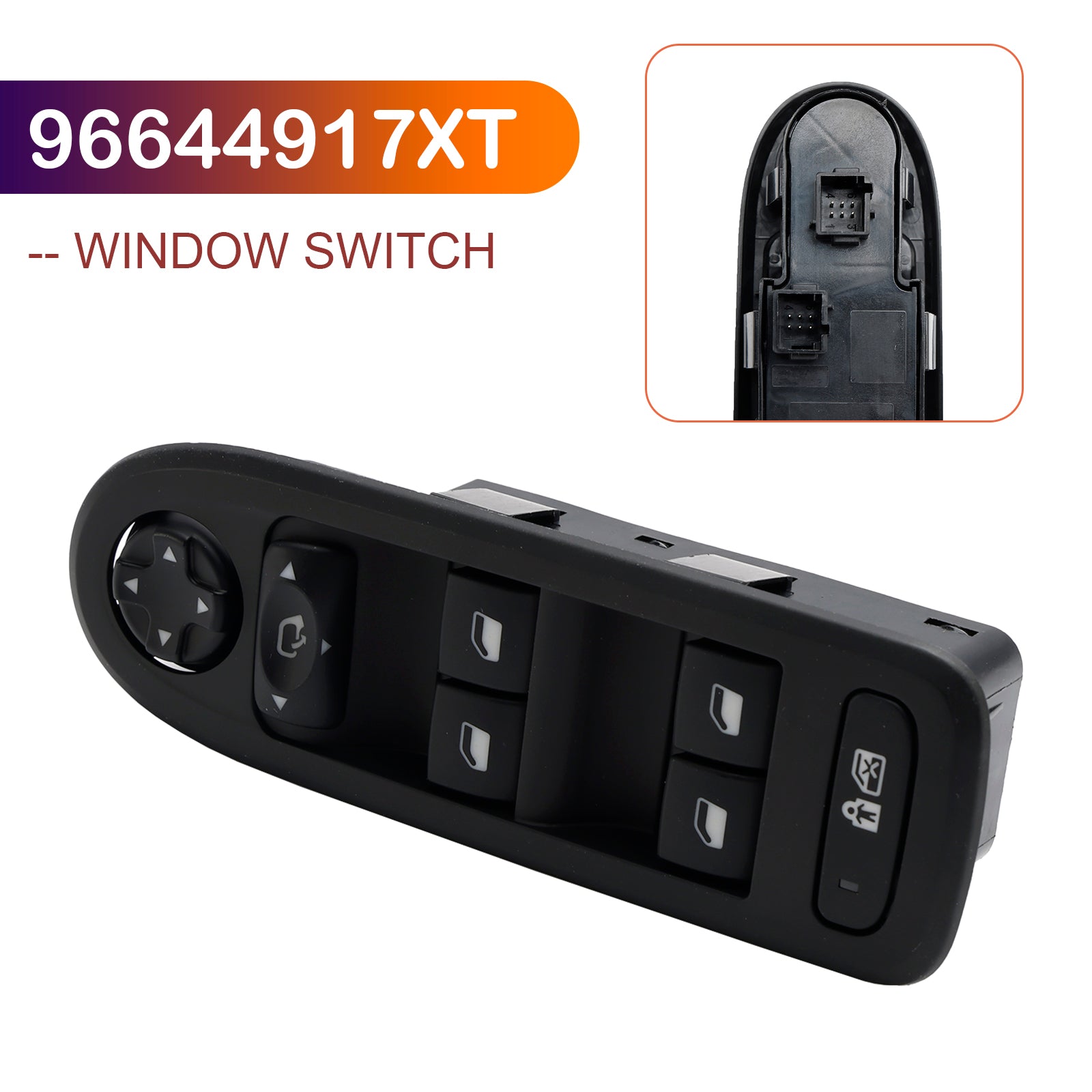 Drivers Front Window Switch 96644917XT for Citroen C5 2008-2015 Peugeot 308 508