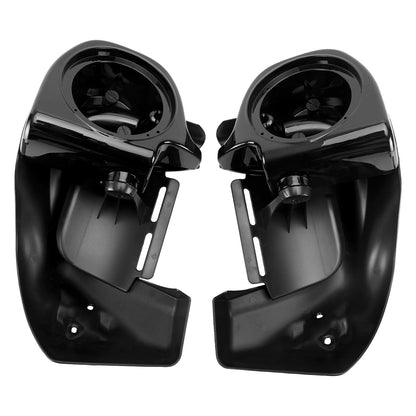 83-13 Lower Vented Leg Fairings 6.5" Speaker Box Pods For Street Glide Touring