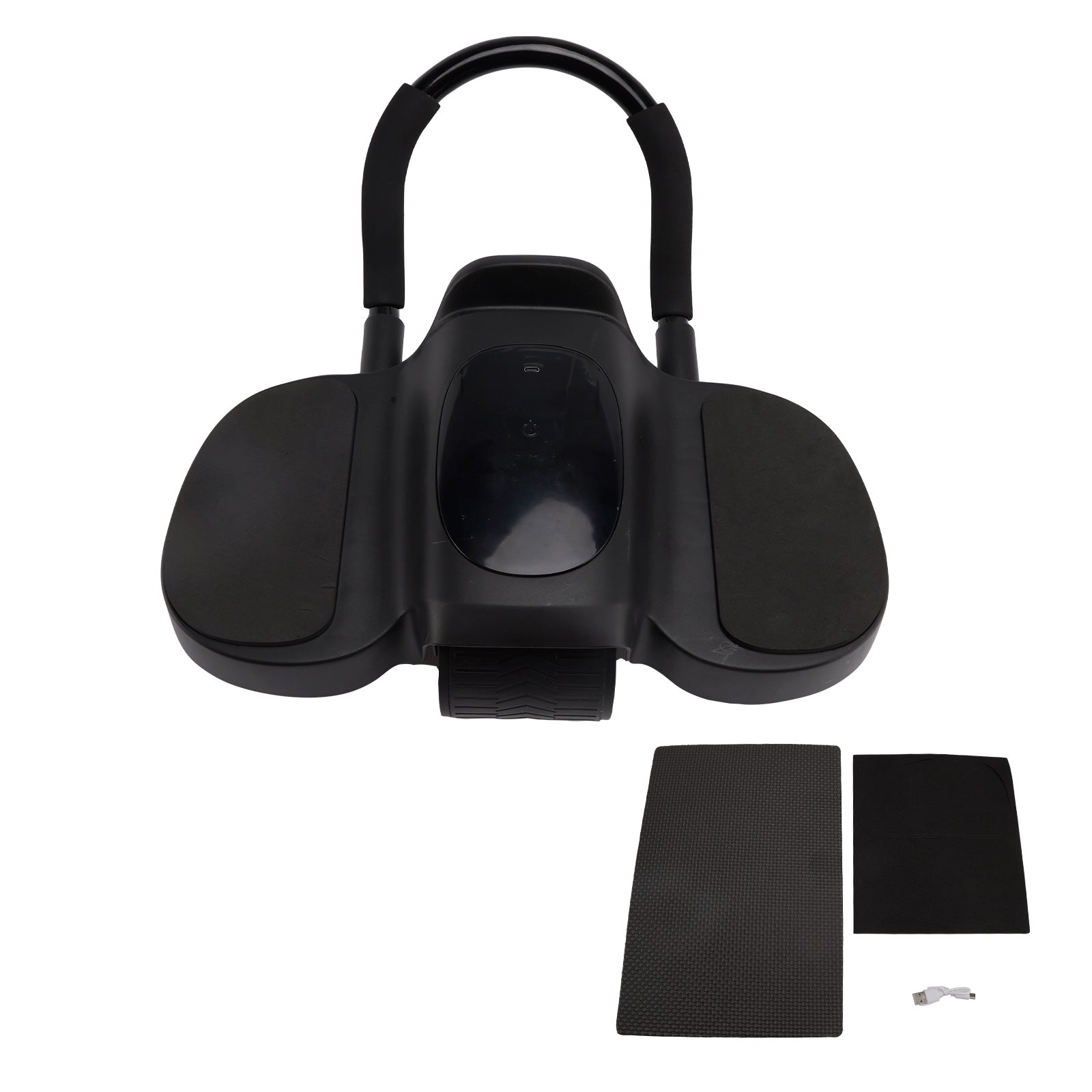 Upgraded Ab Roller with Elbow Support Auto Rebound & LCD Display – Includes Knee Pads Perfect for Home Workouts Black Timer & Core Trainer