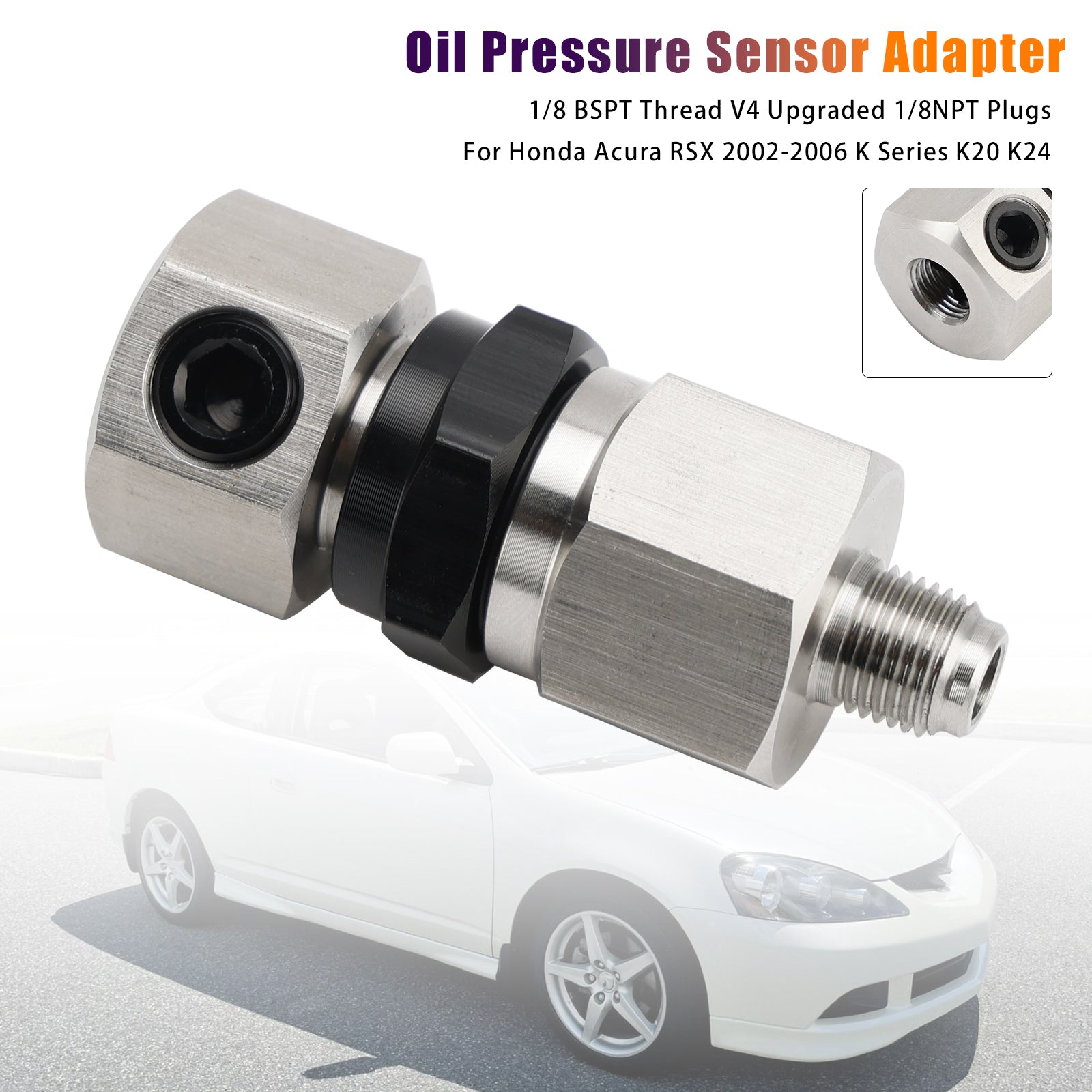 2002-2006 Honda Acura RSX K Series K20 K24 Oil Pressure Sensor Adapter