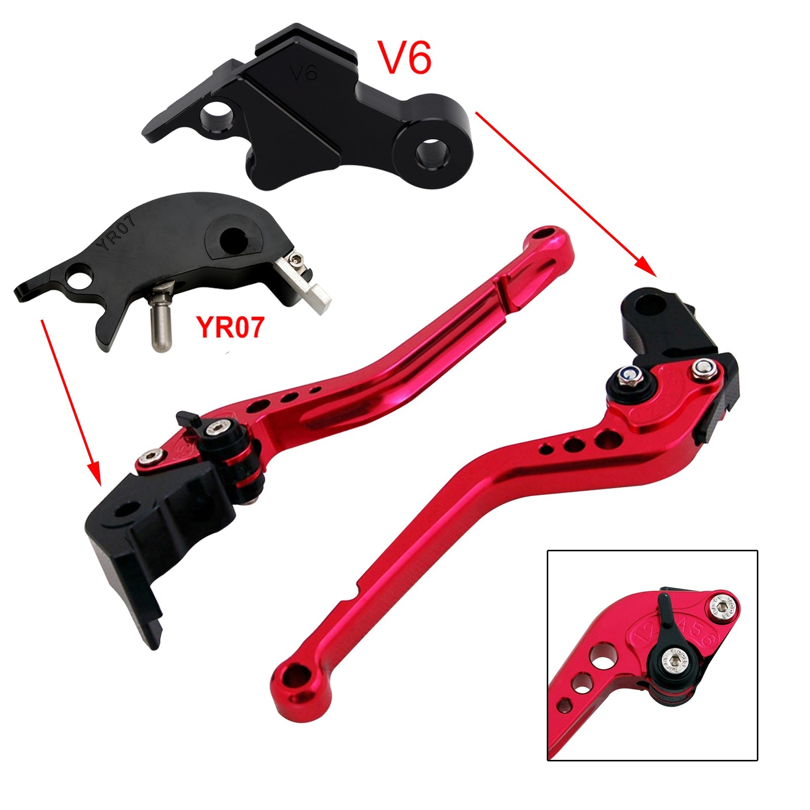 Long Clutch Brake Lever fit for YAMAHA XSR900 XSR900GP MT-09 MT-09SP 2024-2025