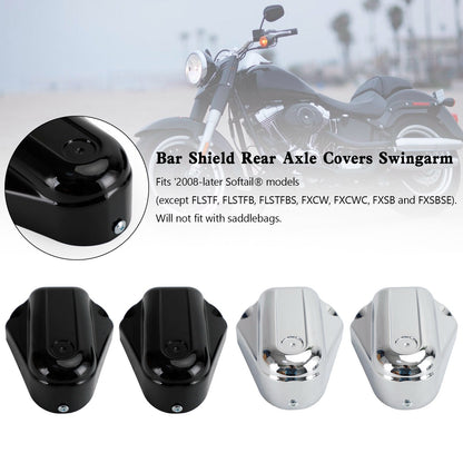 08-20 Softail FLS FLSTN Bar Shield Rear Axle Covers Swingarm