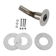 Exhaust Outlet + Backing Plate & Fixings For Eberspacher For Webasto Heater 24Mm