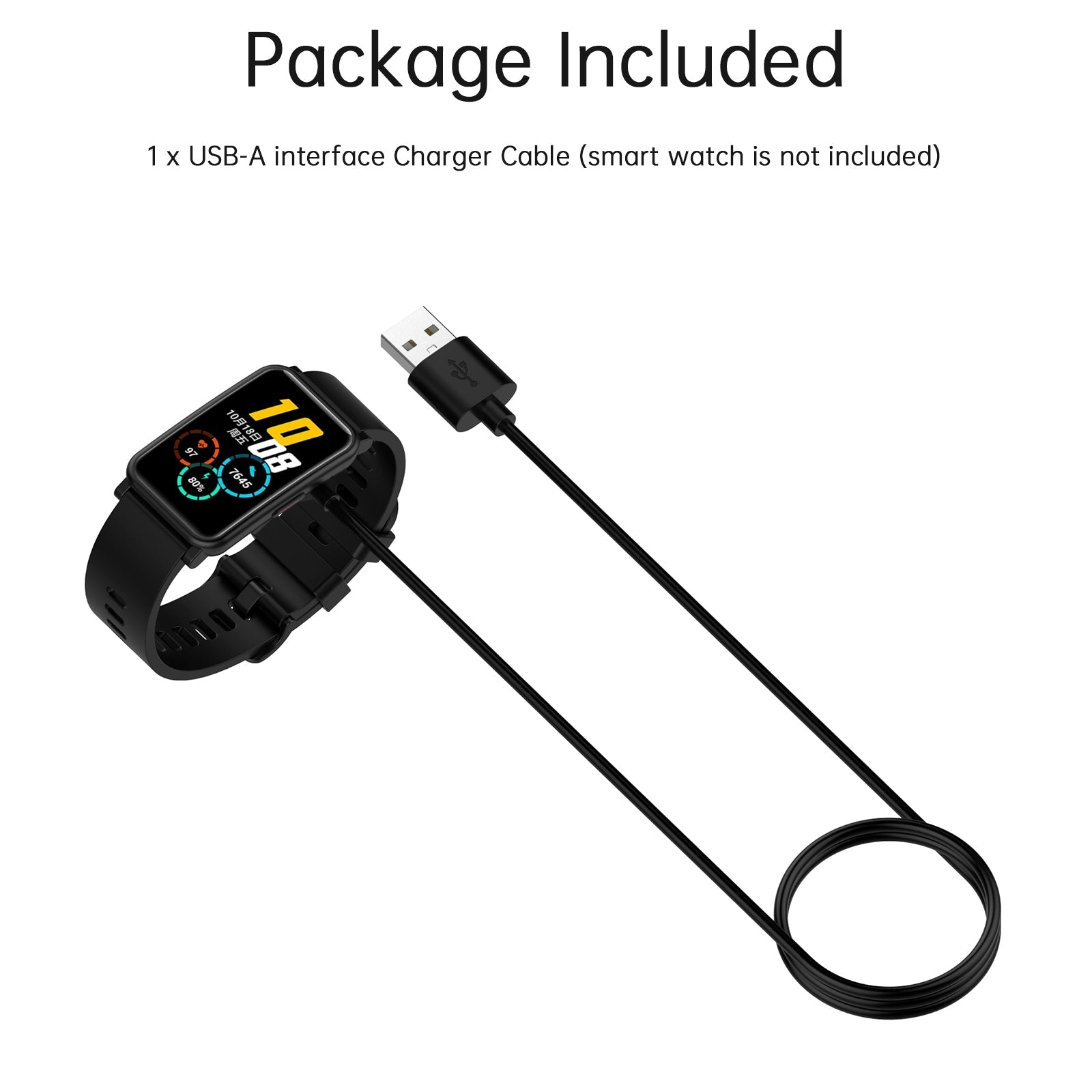 Portable Replacement Charging Cable For Watch Fit3/2/SE/mini Band 10/9/8