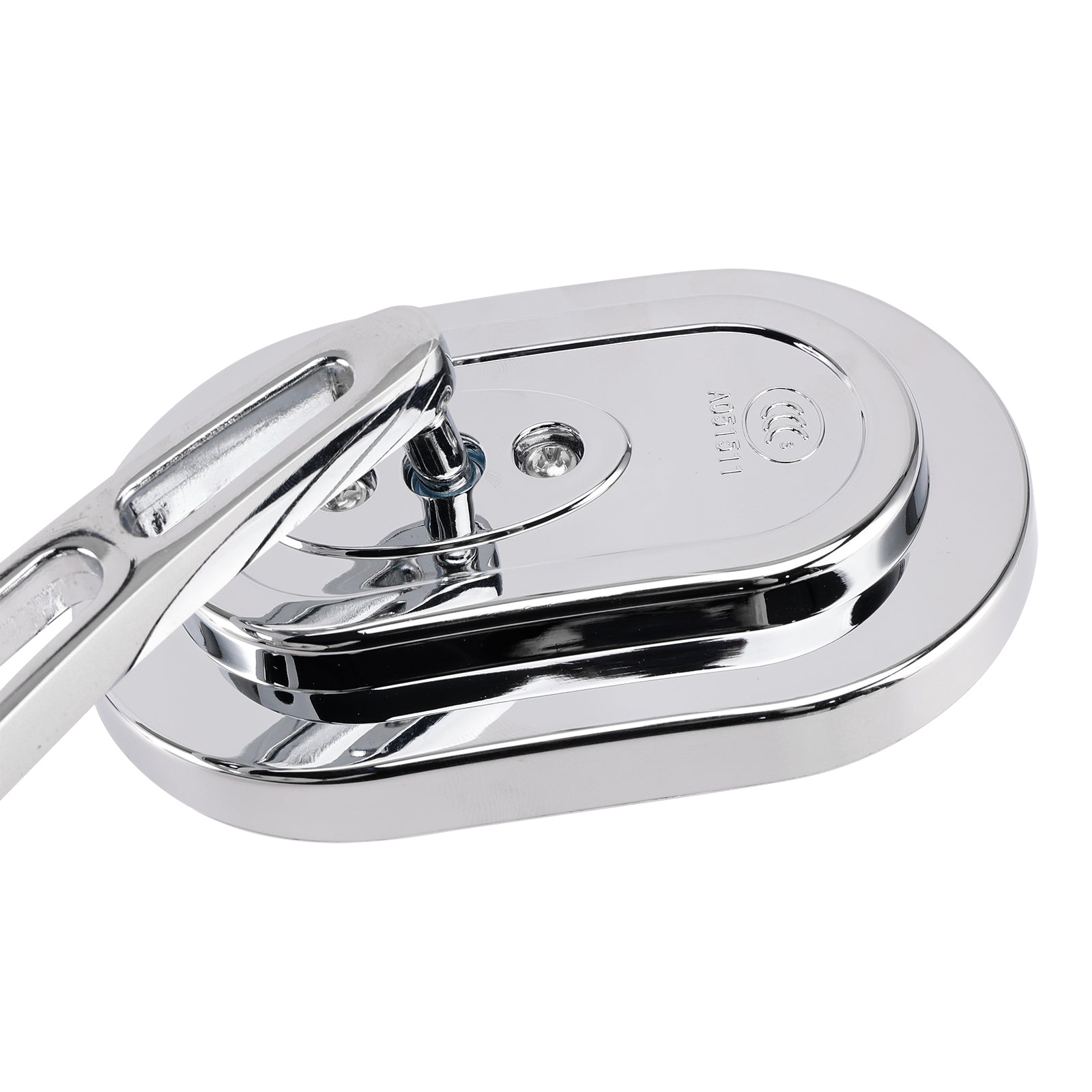 Pair of Chrome Mirrors Left & Right Mirror Set 10mm For Motorcycle Chopper