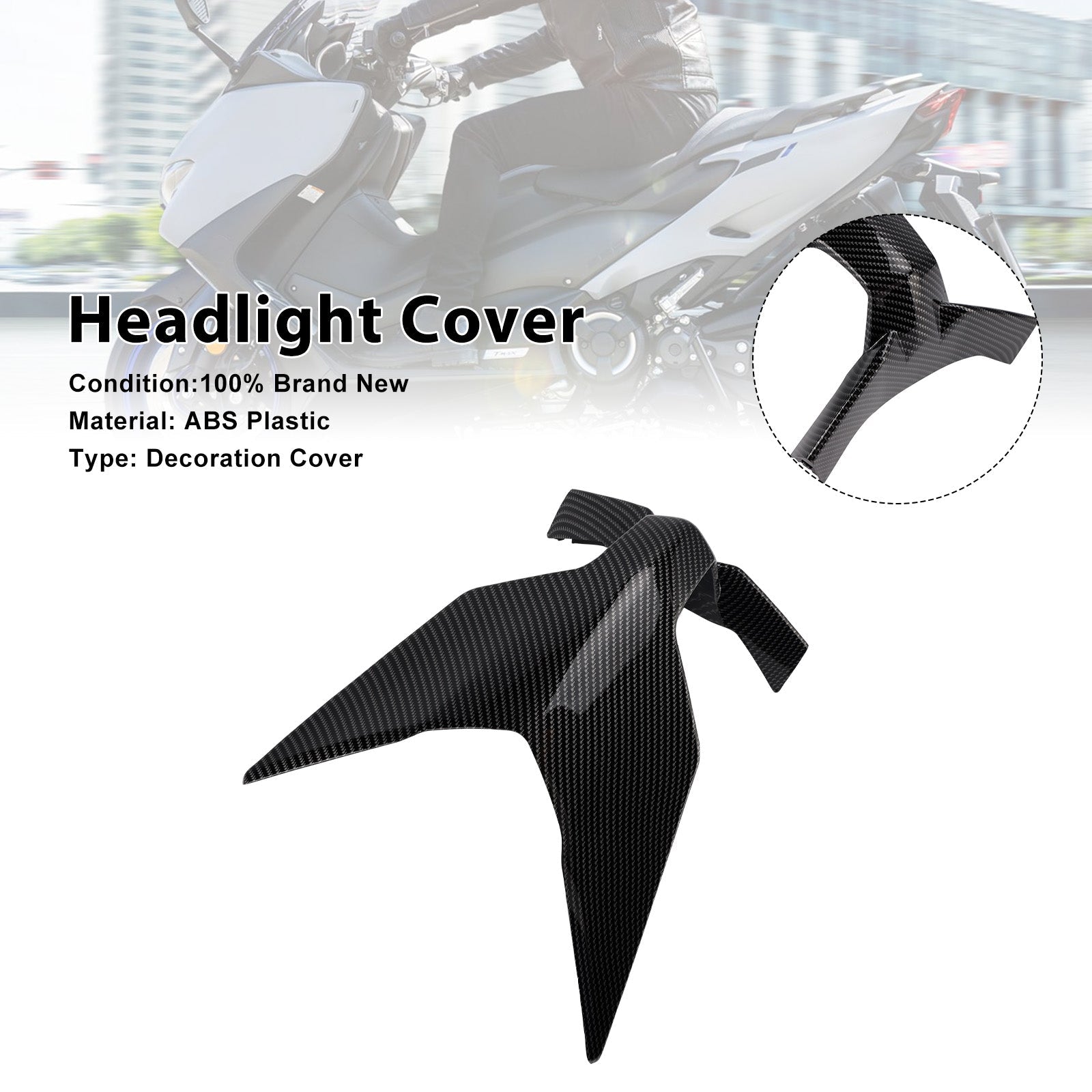 Front Headlight Nose Mid Fairing Cover For Yamaha T-MAX 560 2025-2026