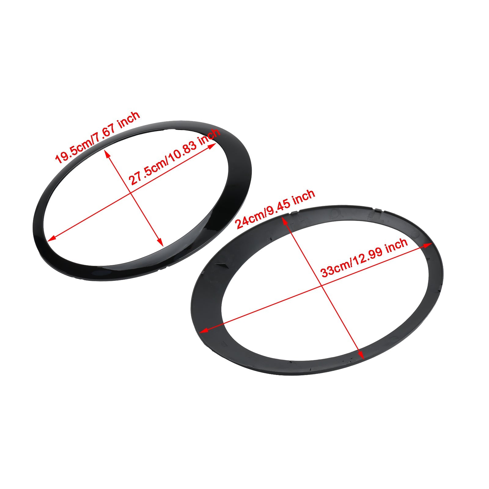 2001-2006 Mini Cooper One R50 R52 R53 2pcs Headlight Trim Ring