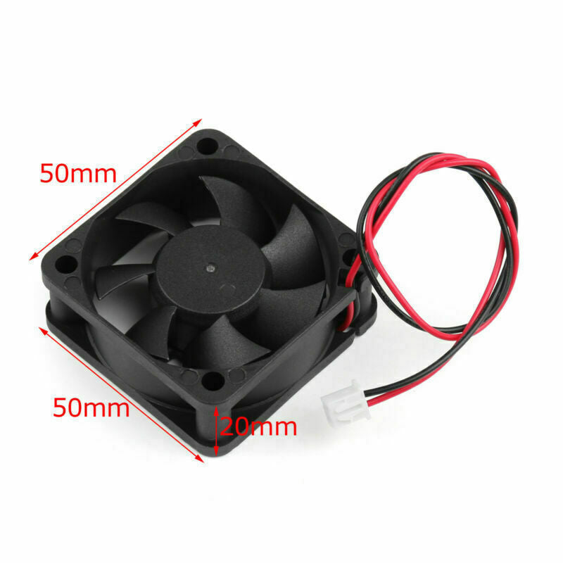 Pin Wire Fan 2 Brushless DC PC 0.18A Cooling 12V Computer 5020s 50x50x20mm F10