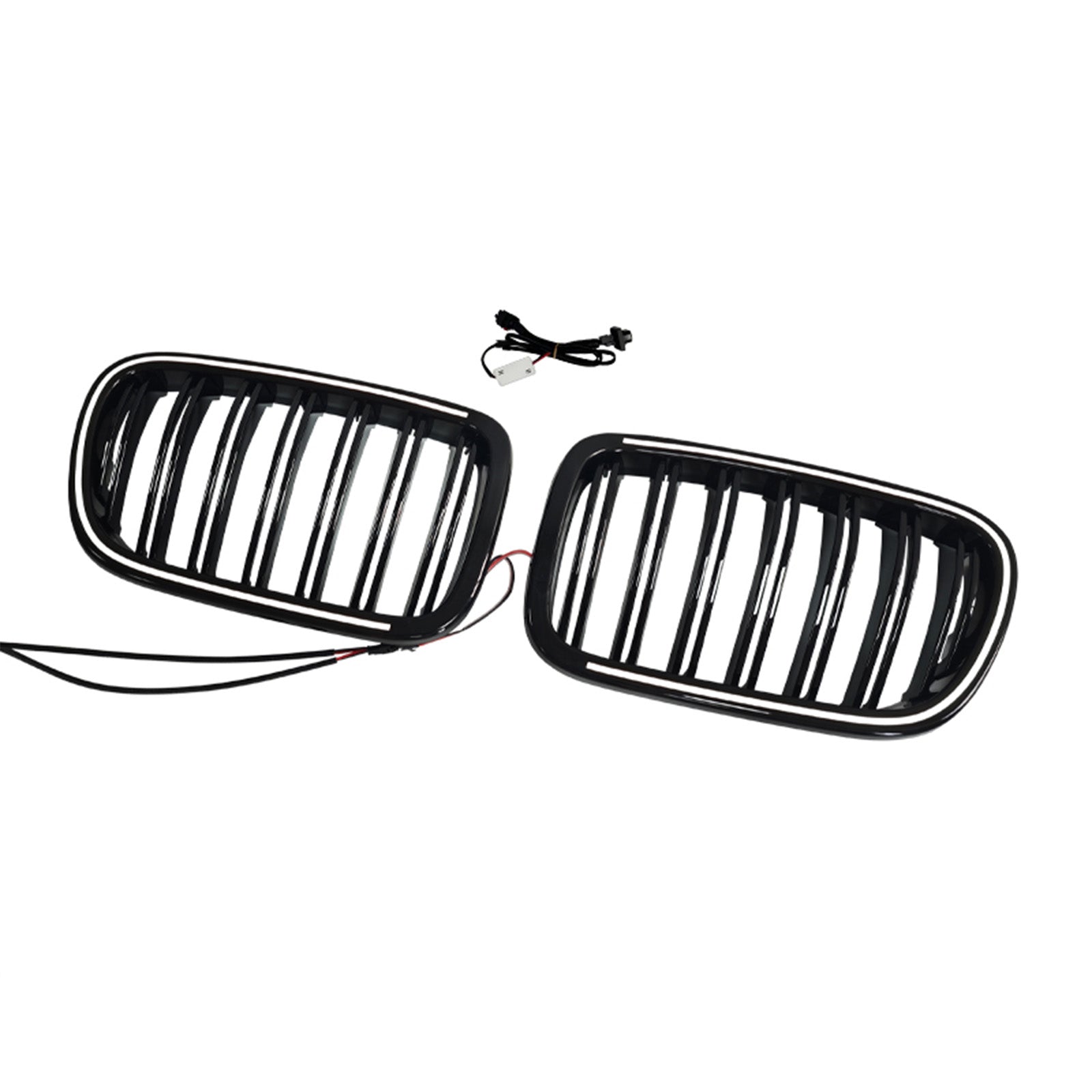 2011-2014 Fit BMW X3 F25 Dual Line Black Front Bumper Kidney Grill Grille