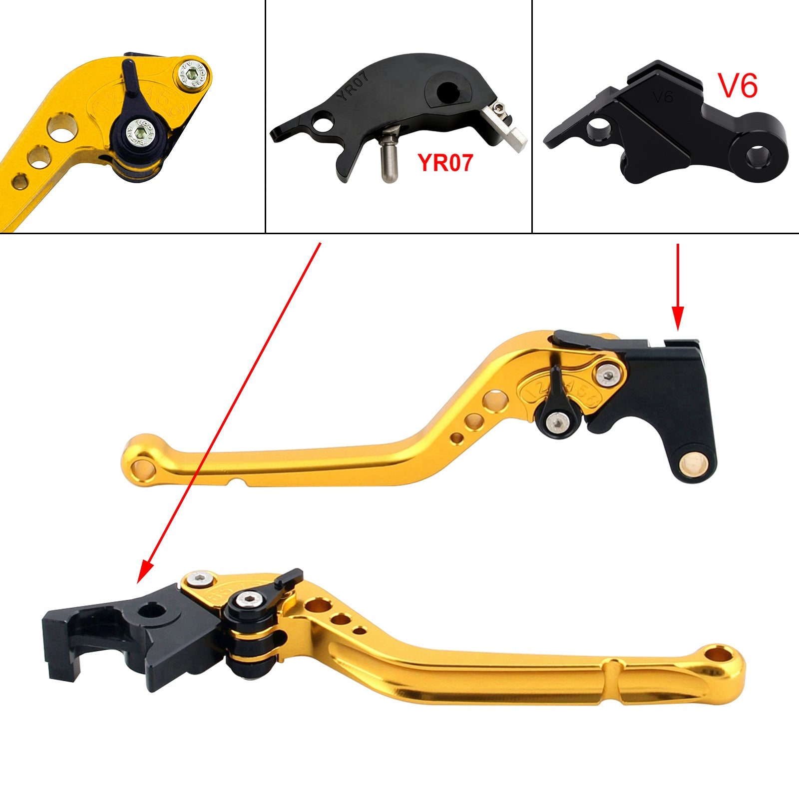 Long Clutch Brake Lever fit for YAMAHA XSR900 XSR900GP MT-09 MT-09SP 2024-2025