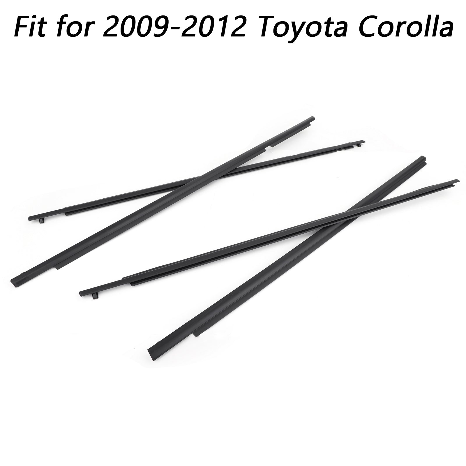 2009-2013 Toyota Corolla Door Weatherstrip Belt Seal Window Moulding Trim 75710-02170