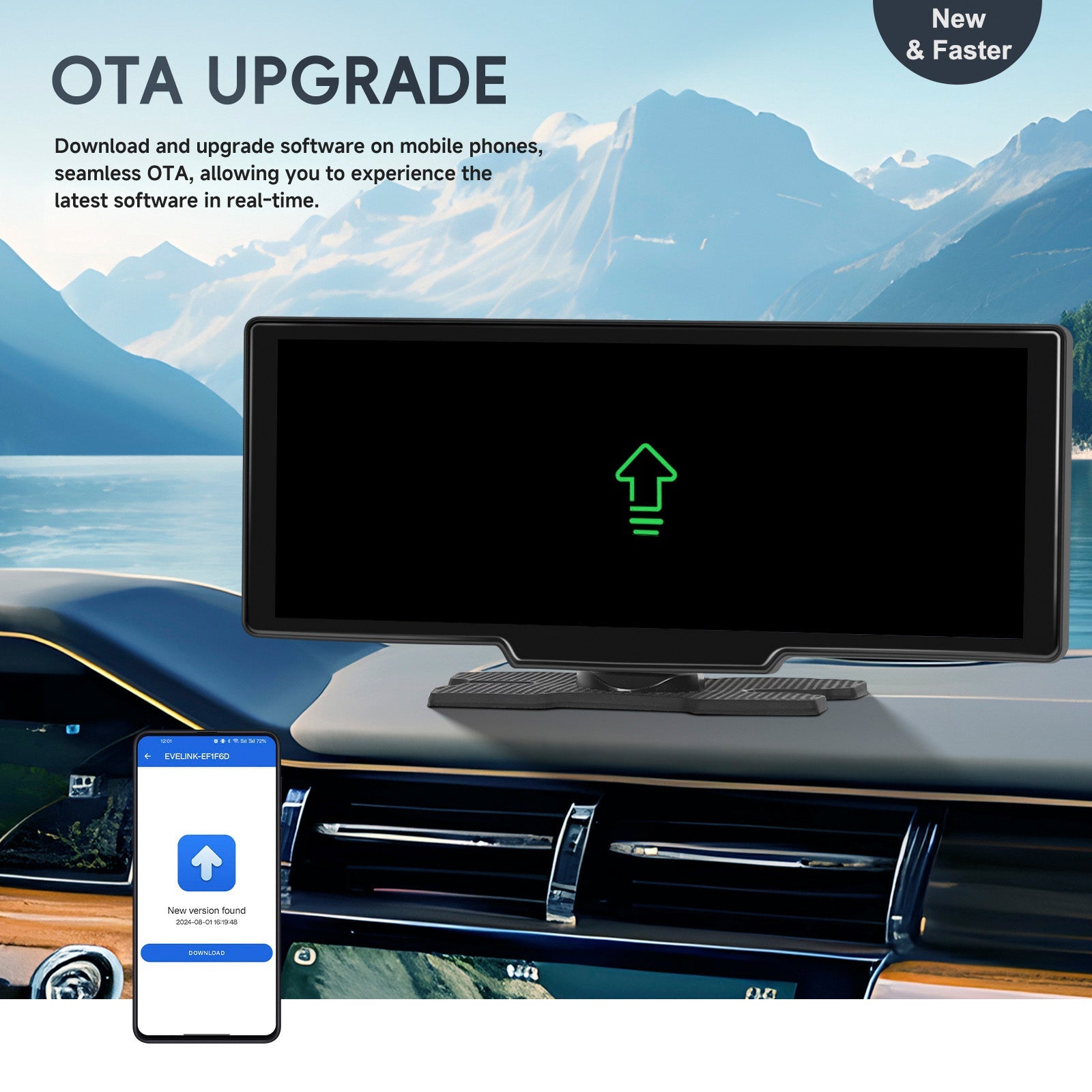 10.77 HD Display Car Navigation System CarPlay all-in-one Machine 12 LED Camera