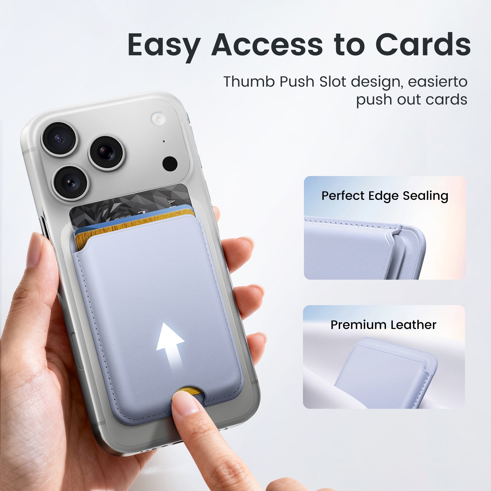 Magnetic Card Holder MagSafe Wallet RFID Protection for iPhone 17/16/15/14/13/12