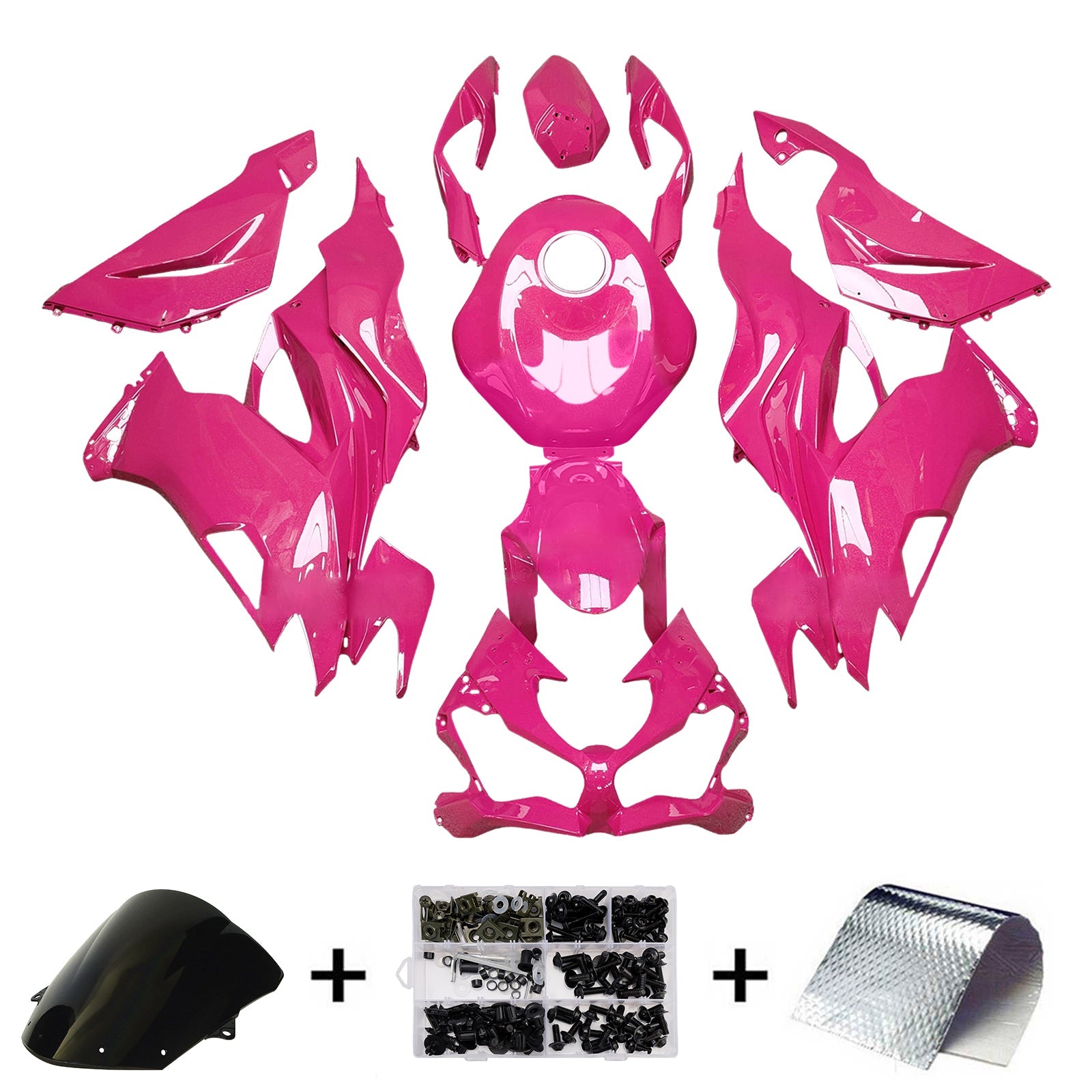 Injection Fairing Kit Bodywork Plastic ABS fit For Kawasaki ZX6R 2019-2023