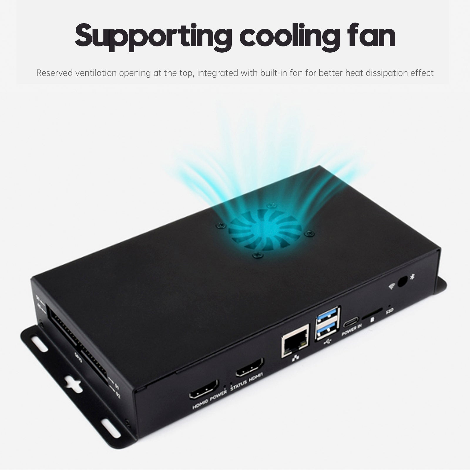 Raspberry Pi CM5 IO Compute Module 5 IO Board Metal Heat Dissipation Enclosure