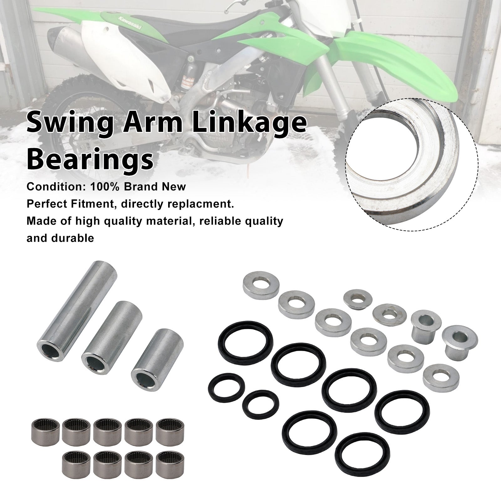 2006-2018 Kawasaki KX250F KX450F 27-1137 Swing Arm Linkage Bearings
