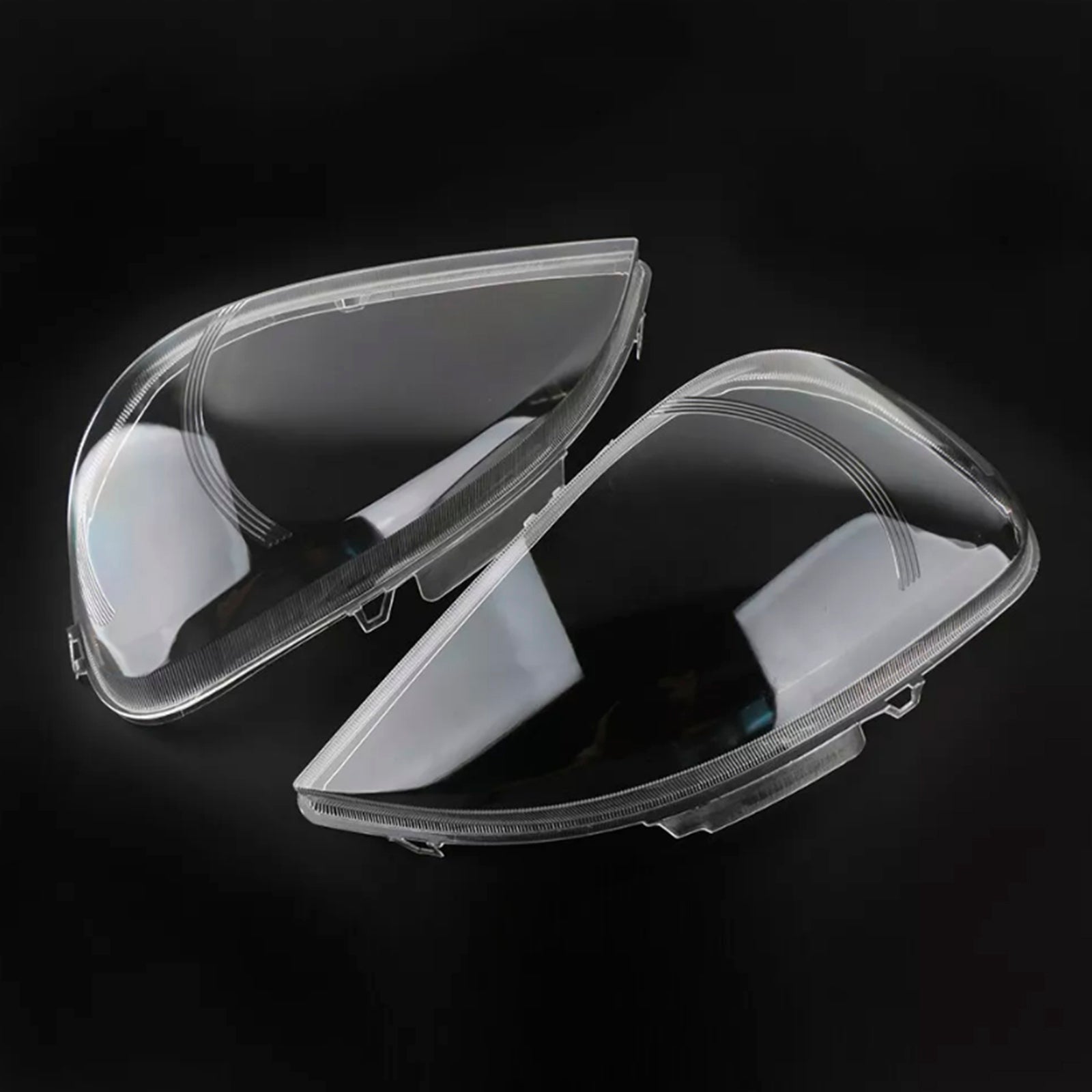 2002-2005 Mercedes Benz ML-Class W163 2PCS Front Headlight Glass Clear