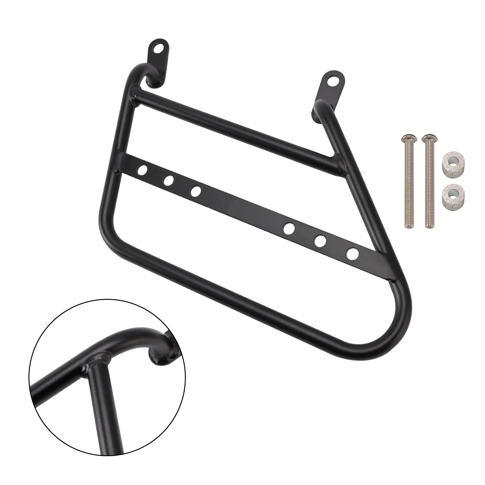 2021-2026 Roral Enfield Meteor 350 Luggage Rack Side Saddle Bag Mount Bracket Black