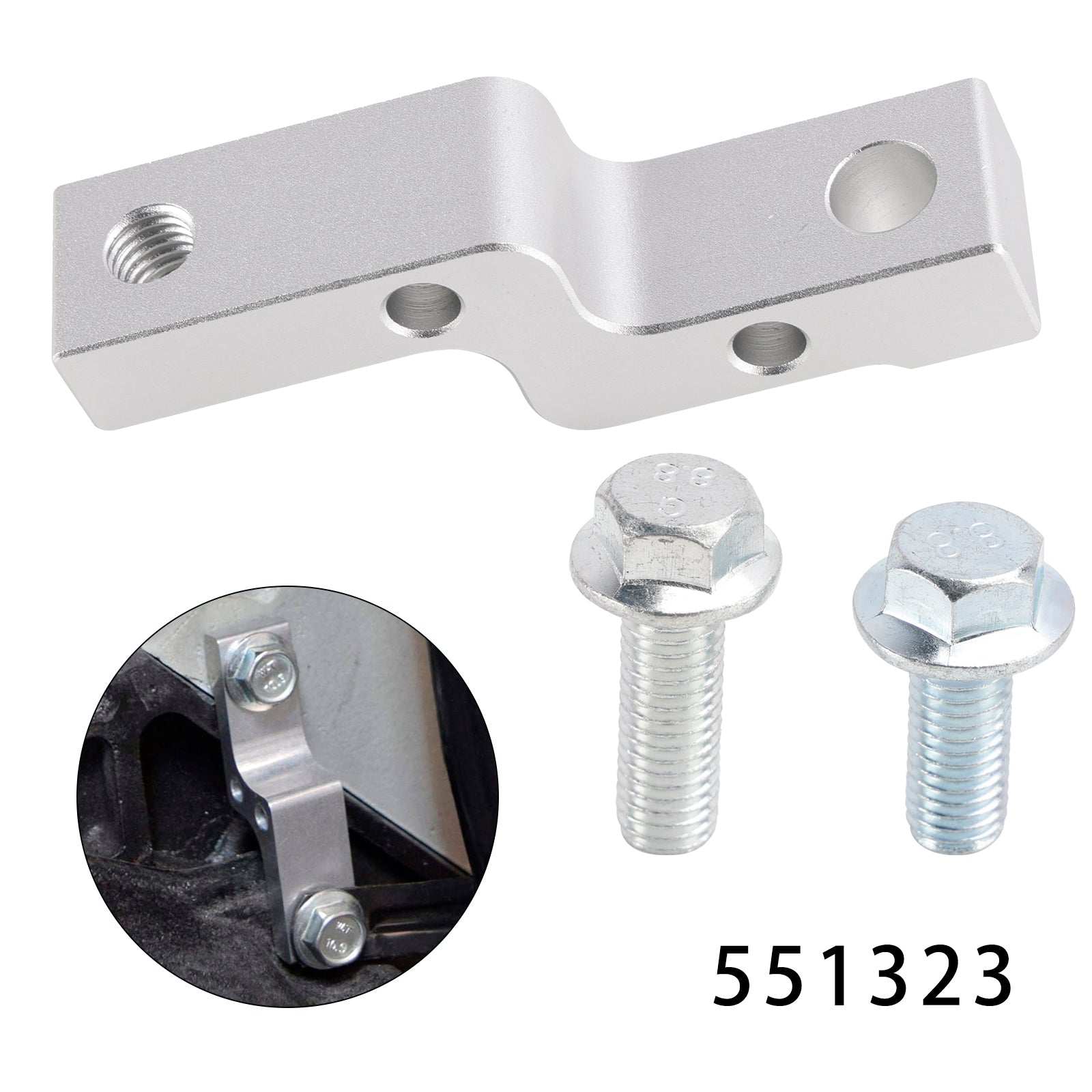 Transmission Dipstick Adapter Bracket 551323 For TH400 TH350 4L60E 700R4 2004R