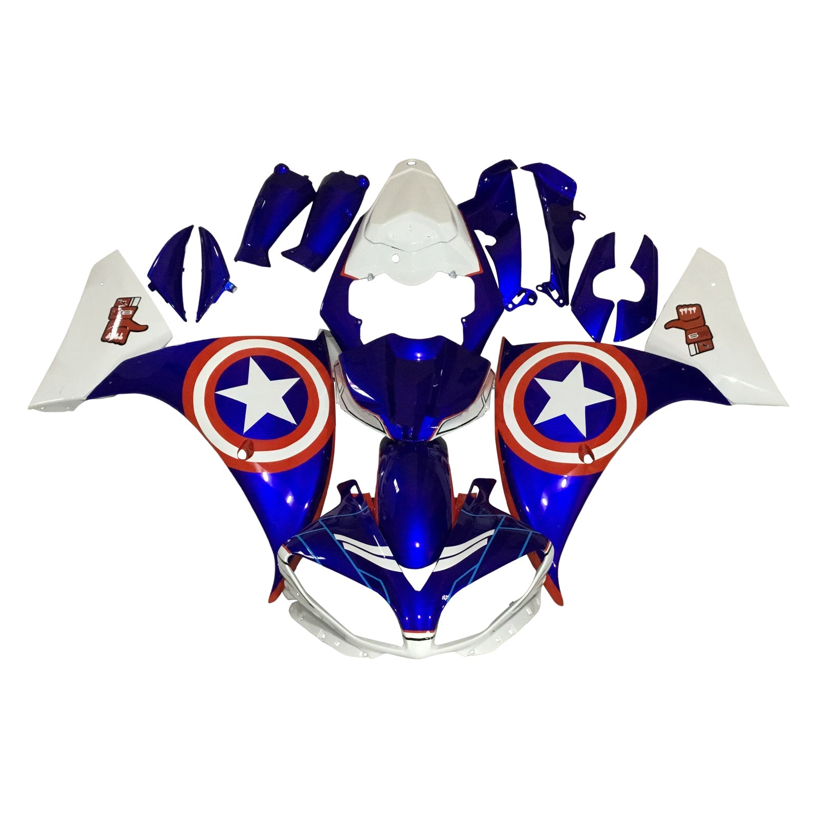 Injection Fairing Kit Bodywork Plastic ABS For Yamaha YZFR1 YZF-R1 2009-2011