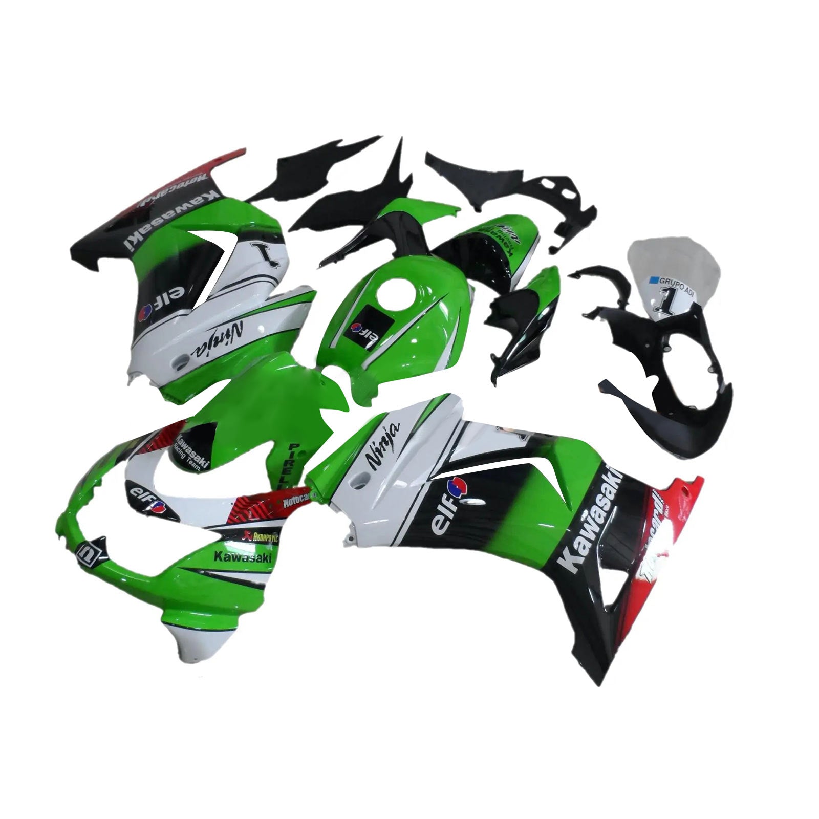 2008-2012 Kawasaki EX250 Ninja250R Injection Fairing Kit Bodywork Plastic ABS