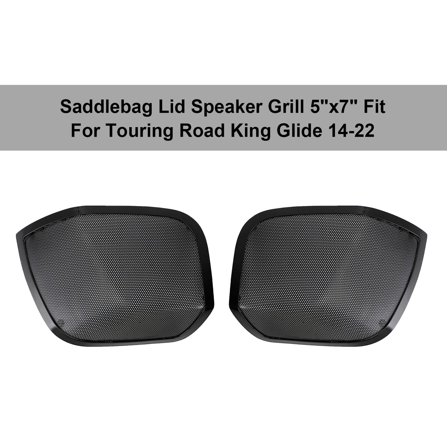 14-22 Road King Touring Glide Generic 5"X7" Saddlebag Lid Speaker Grill