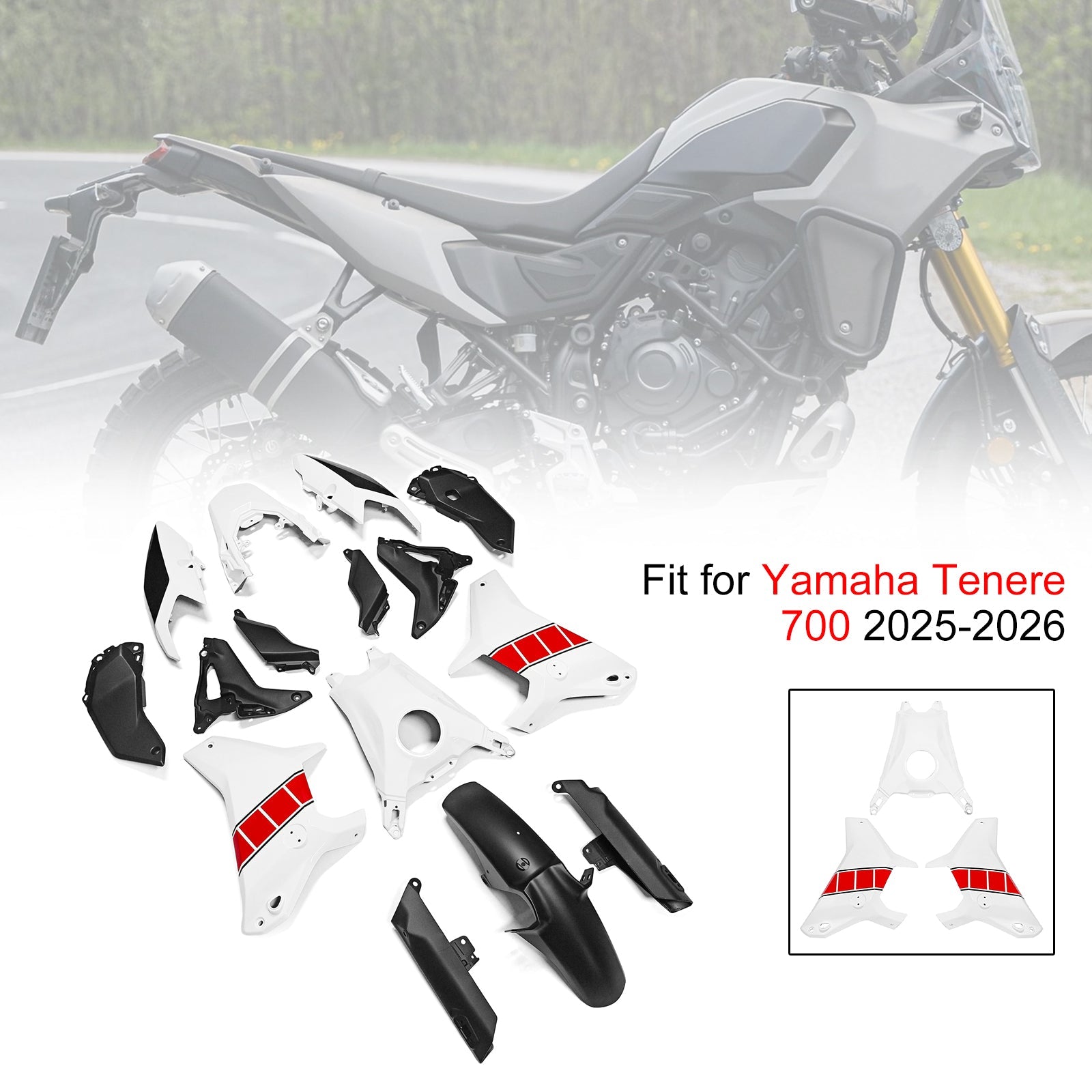 Injection Bodywork Fairing Kit for Yamaha Tenere 700 T700S 2025-2026