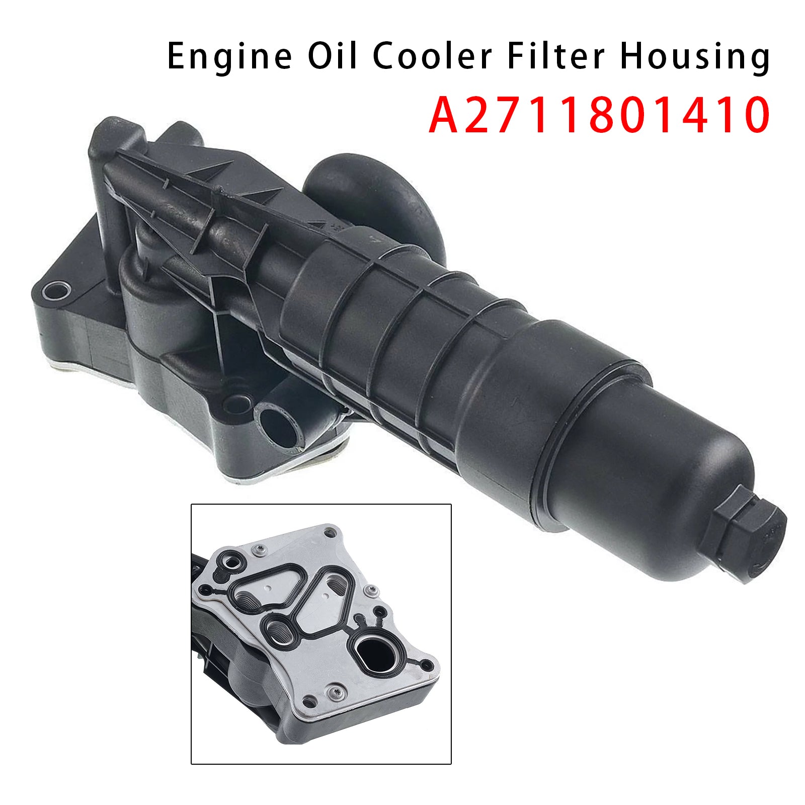 A2711801410 Engine Oil Cooler Filter Housing For Mercedes-Benz SLK250 R172 2012-2015 l4 1.8L Petrol Convertible M271