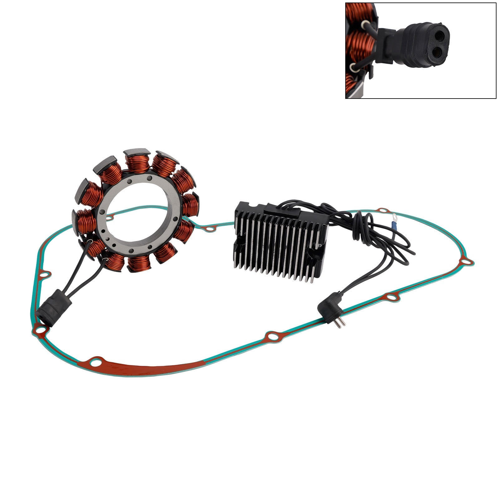1982-1983/1986-1988 for FXR Super Glide FXR Stator Regulator Rectifier & Gasket 3490185