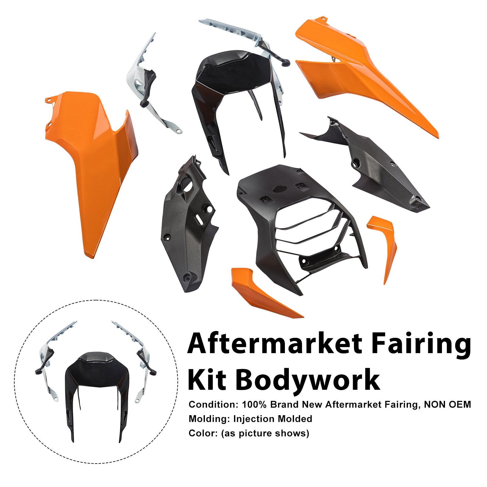 Injection Bodywork Fairing Kit for 390 DUKE 2017-2023