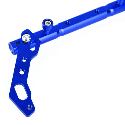 Cnc Adjustable Balance Cross Handle Bar Aluminum Lever Blue Fits For Motor Generic