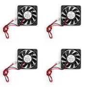 4Pcs DC Brushless Cooling Fan 12V 0.18A 6010s 60x60x10mm 2 Pin CUP Computer Fan