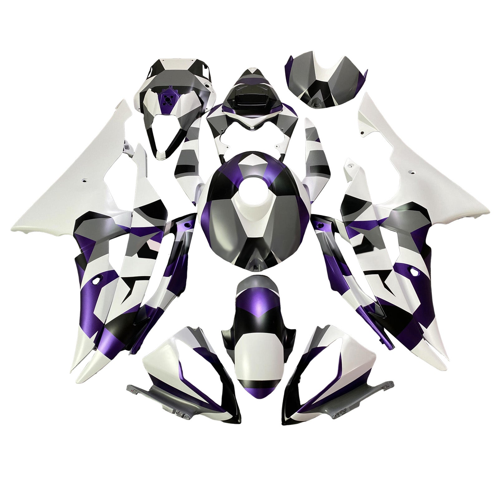 Injection Fairing Kit Bodywork Plastic ABS For Yamaha YZFR6 YZF-R6 2008-2016