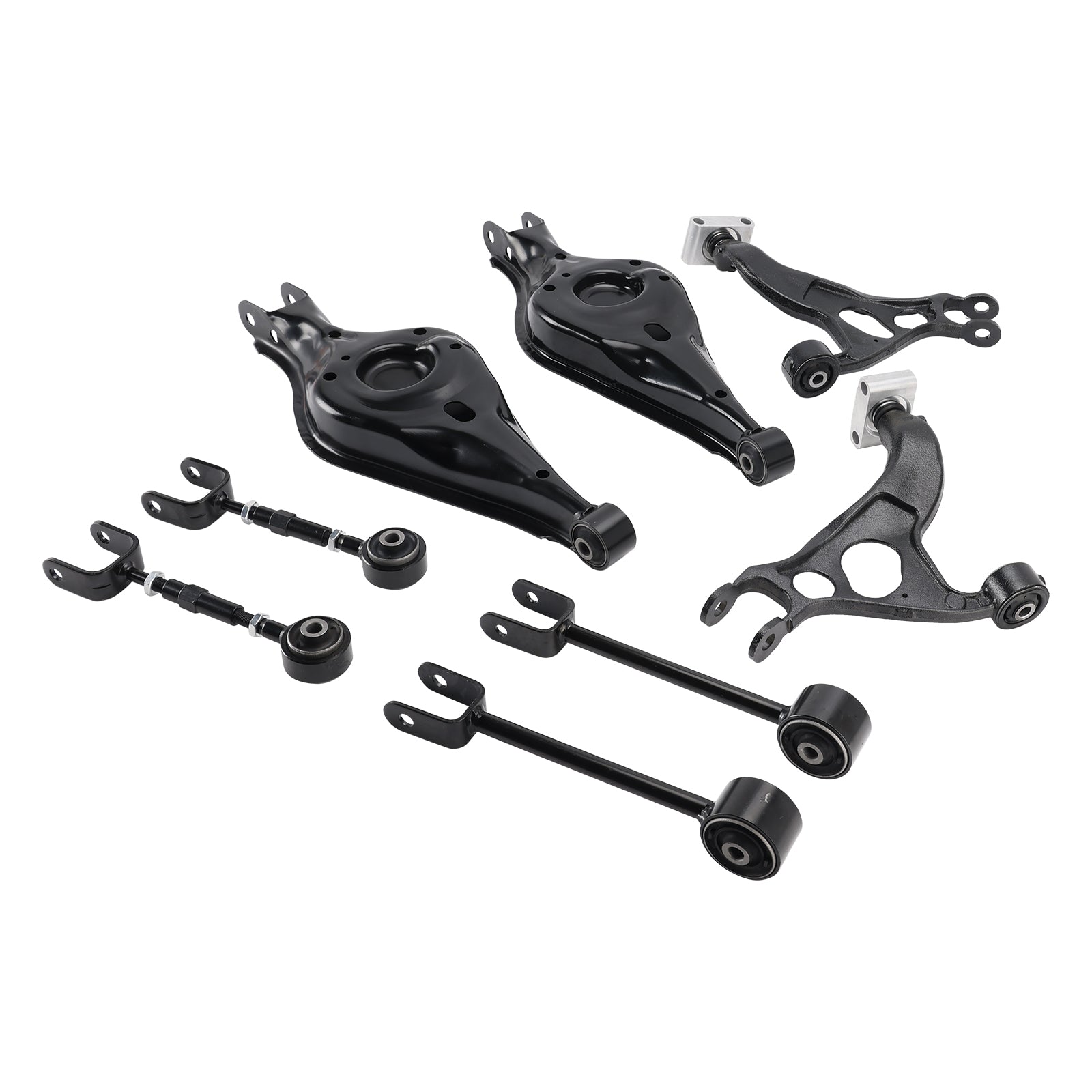 2011-2019 For Ford Explorer FWD & 4WD All Engine 8Pcs Rear Suspension Upper & Lower Control Arms 8A8Z5A649C