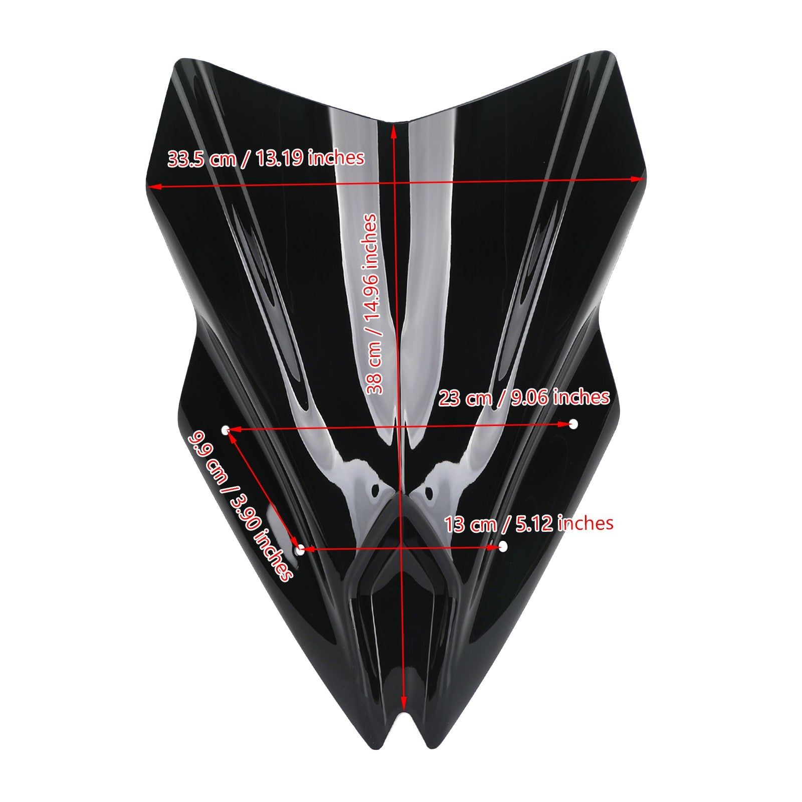 2017-2019 Kawasaki Ninja 650Black Motorcycle Windscreen Screen Windshield