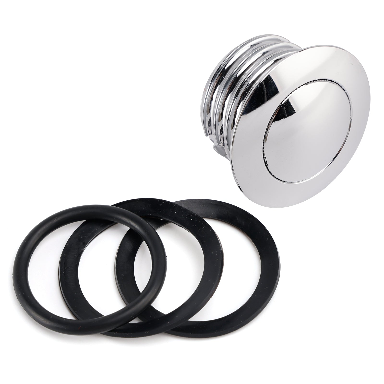 Chrome Billet Aluminum Pop Up Screw In Gas Cap For Sportster Softail Dyna 82-19