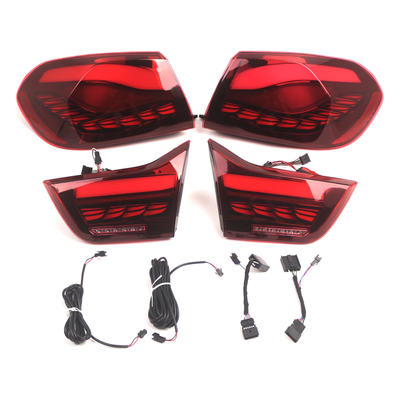 2014-2020 BMW F36 (Gran Coupe/Convertible) L&R Red LED Tail Lights Rear Lamp Assembly 63217296100 63217296099
