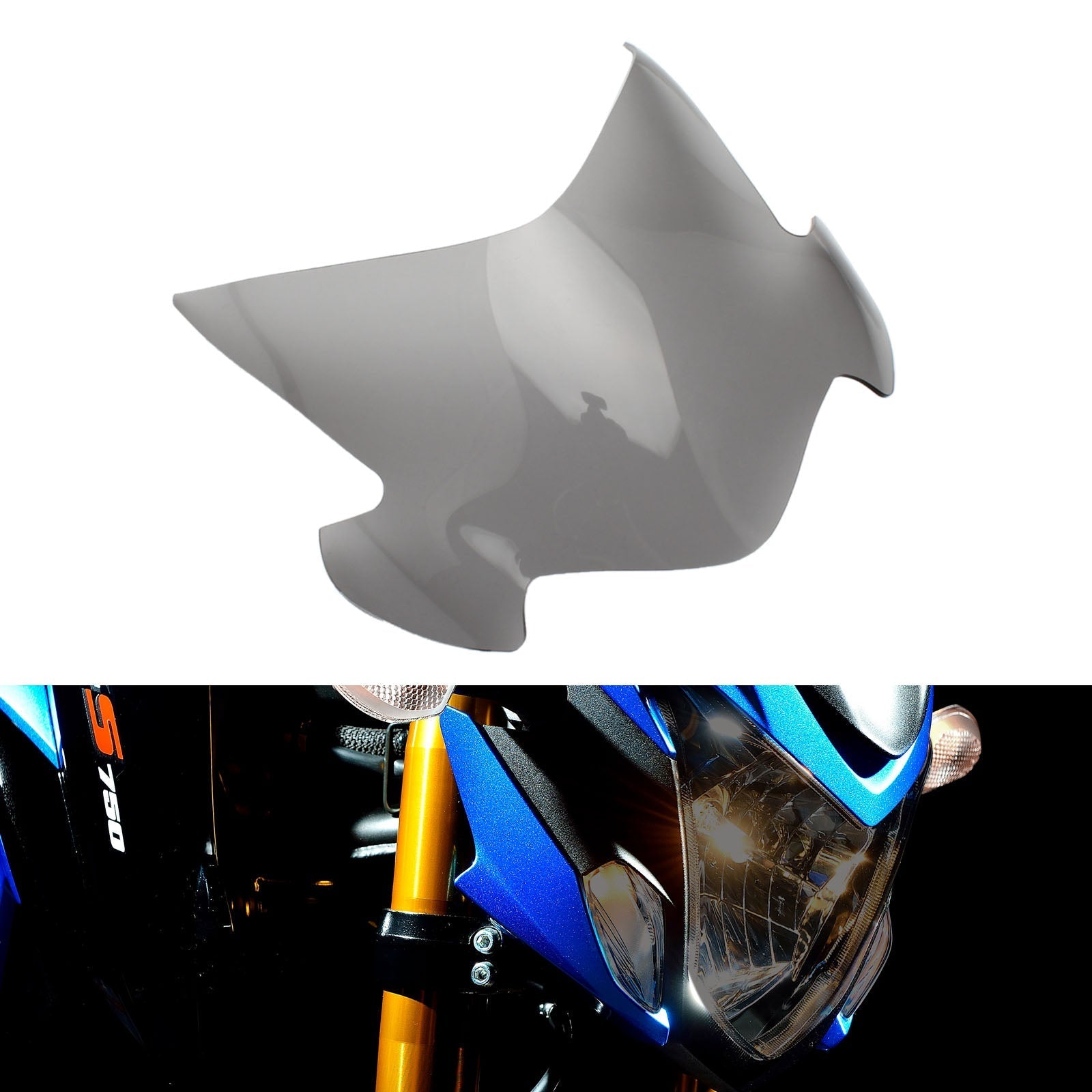 2015-2021 Suzuki Gsx-S 750 Front Headlight Lens Protection Cover Smoke Generic