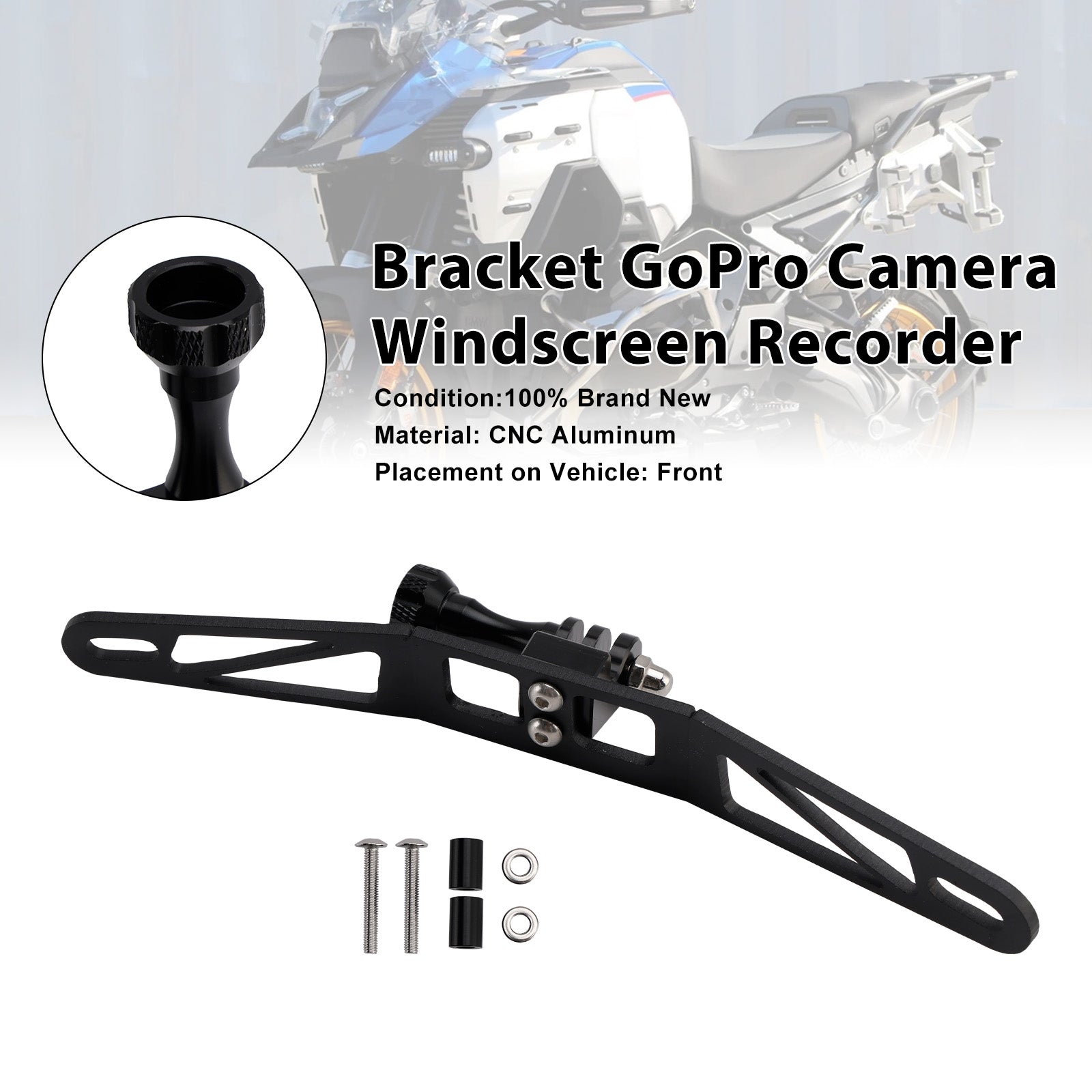 Bracket GoPro Camera Windscreen For BMW R1300GS S1000XR F900XR F850GS
