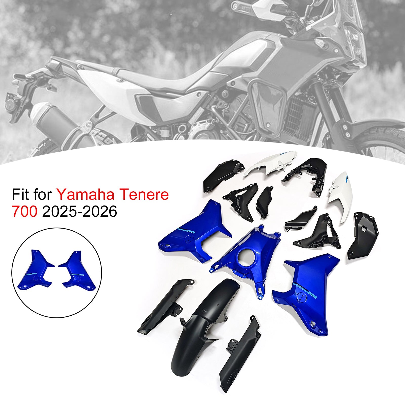 Injection Bodywork Fairing Kit for Yamaha Tenere 700 T700S 2025-2026