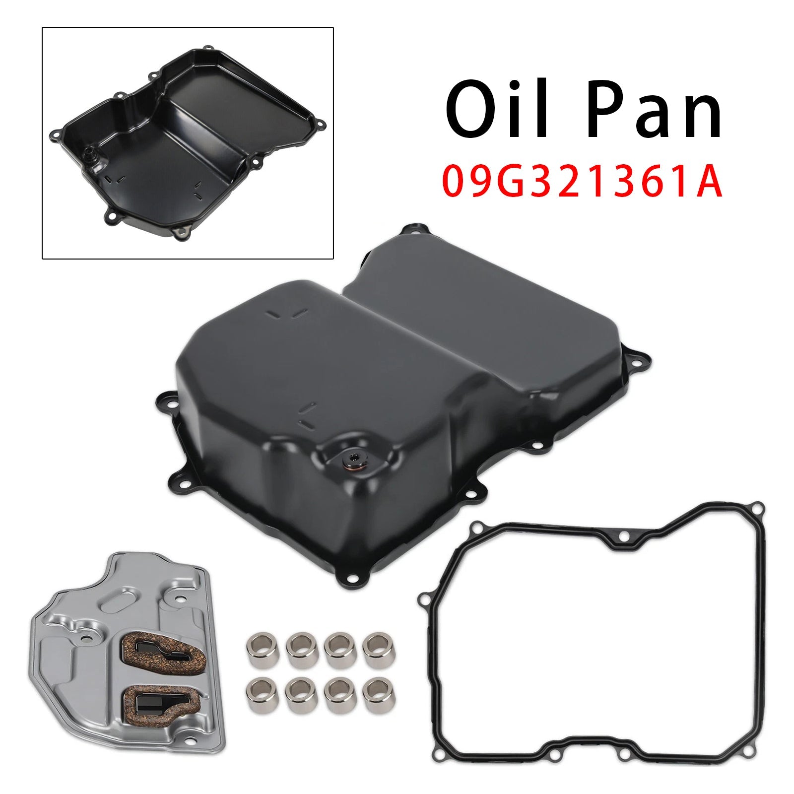 2010-2014 For VOLKSWAGEN GOLF Transmission Oil Pan W/ Filter & Gasket & Fixed Ring 09G321370