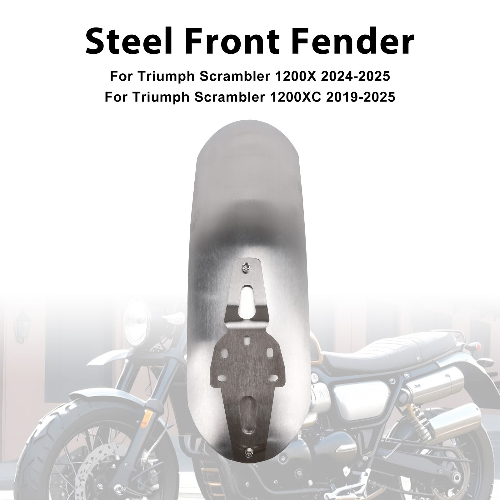 2019-2025 Triumph Scrambler 1200XC Steel Front Fender Mudguard