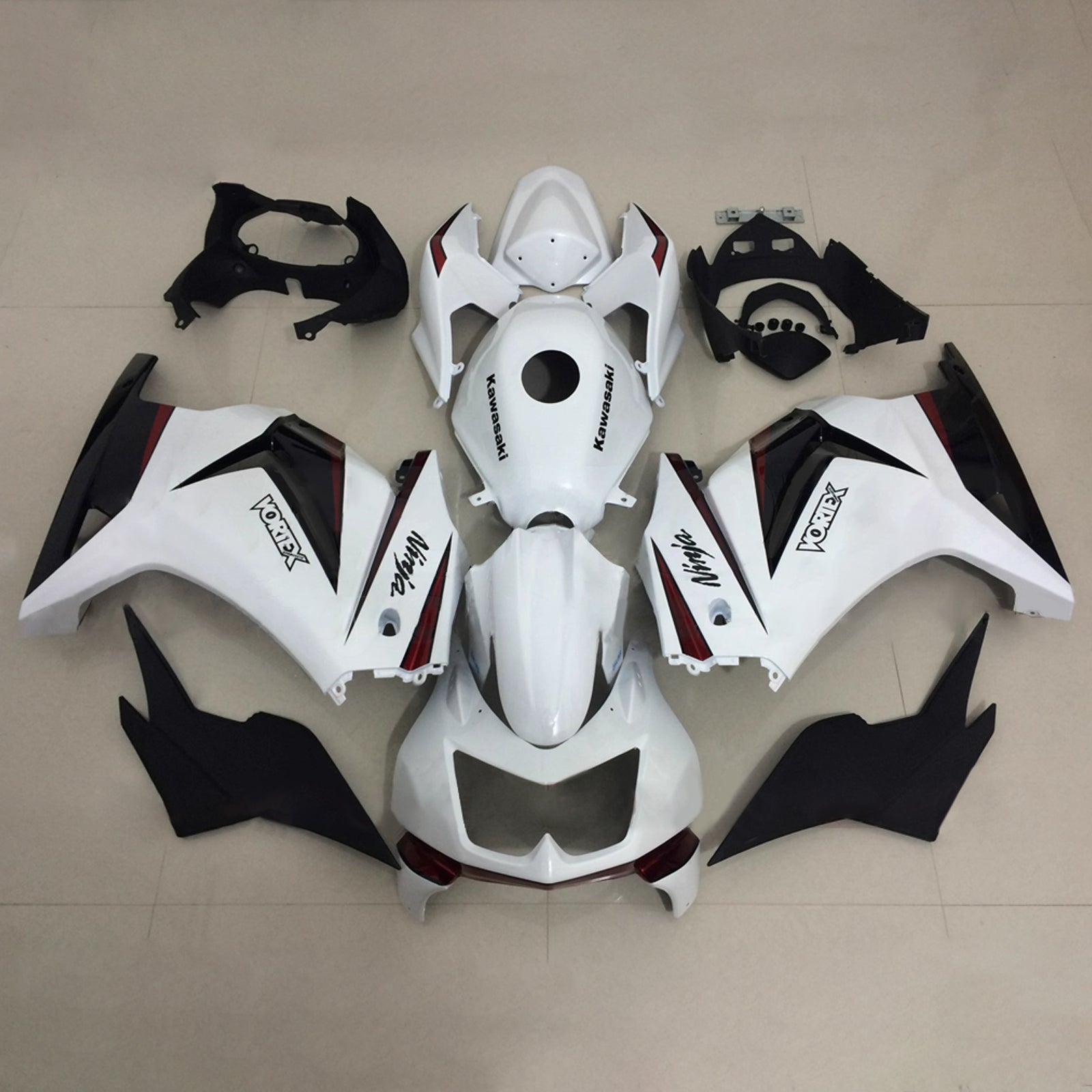 Injection Fairing Kit Bodywork Plastic ABS fit For Kawasaki EX250 Ninja250R 2008-2012
