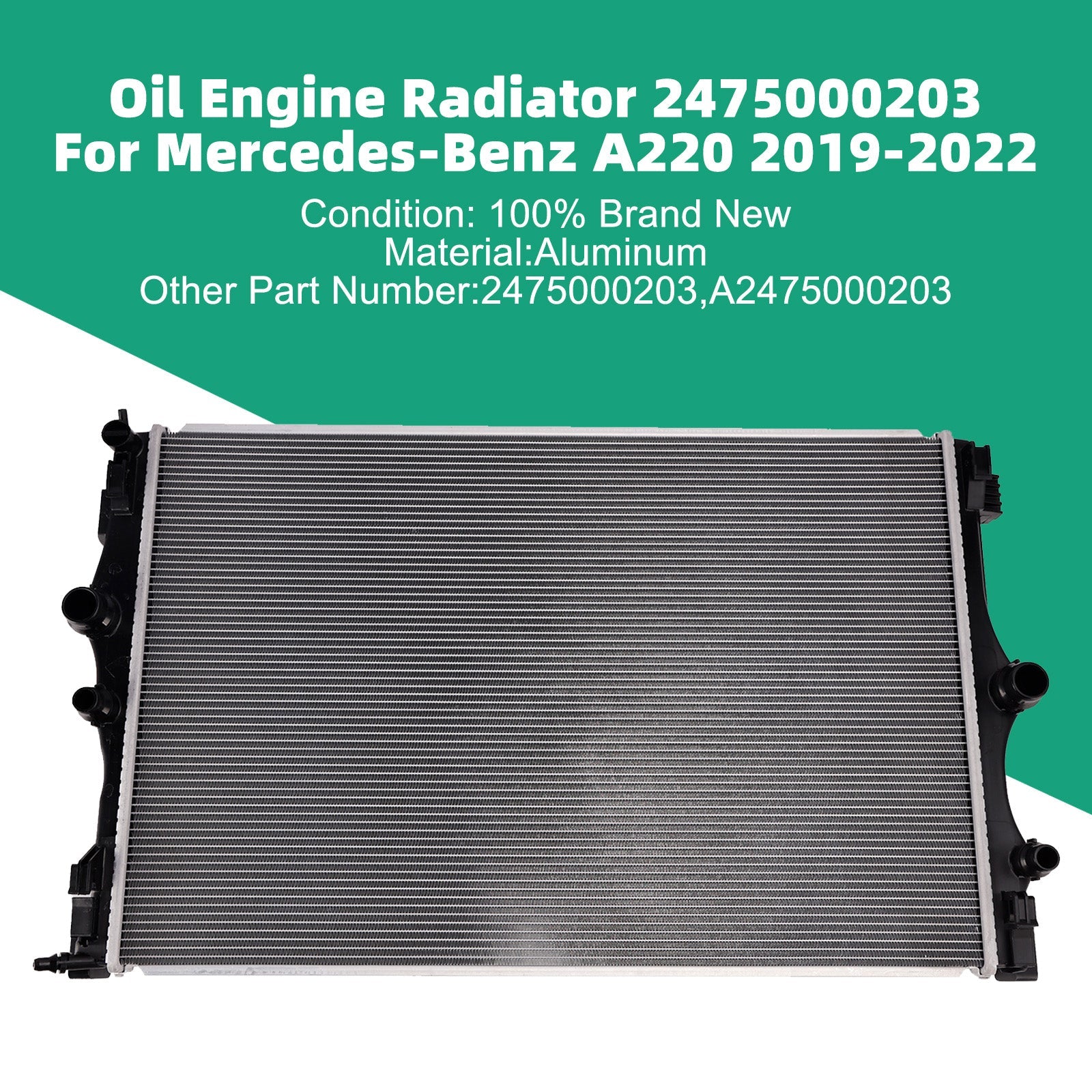 Oil Engine Radiator 2475000203 For Mercedes-Benz A220 2019-2022